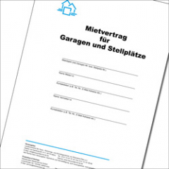 Mietvertrag für Garagen und Stellplätze als ausfüllbares PDF