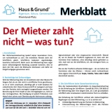 Merkblatt: Der Mieter zahlt nicht – was tun?
