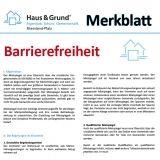 Merkblatt: Barrierefreiheit